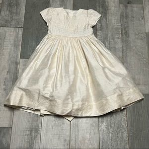 Strasburg Ivory Silk Tule Long Full Formal Short Sleeve Dress 3